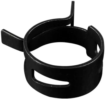 Generisch 10 Teile/los Schwarz 65MN Mangan Stahl Klemmfeder Schlauchschelle 5mm-27mm Elastische Stahlschnalle Wasserleitung Hoop(ID 6mm)