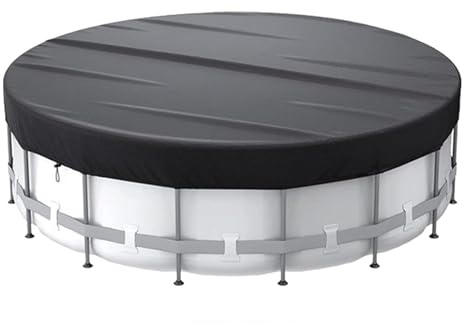 Round Solar Pool Cover For Above Ground & Inground Pools | Heavy Duty, Uv-resistant & Heat Retention | Rainproof, Dustproof & Easy To Install | 10ft, 12ft, 15ft, 18ft Sizes 15ft