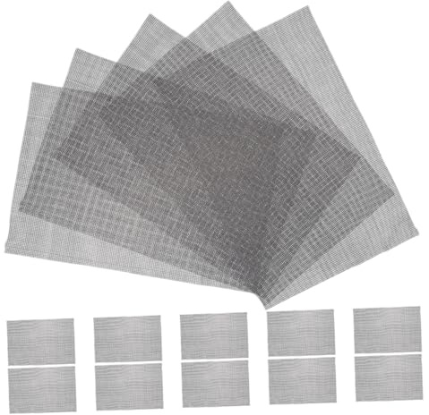 CLISPEED 15 Piezas Malla para Macetas Rejilla Drenaje para de Bonsáis Filtración Tierra Mejora Ventilación y Reduce Riego Jardines y Oficinas