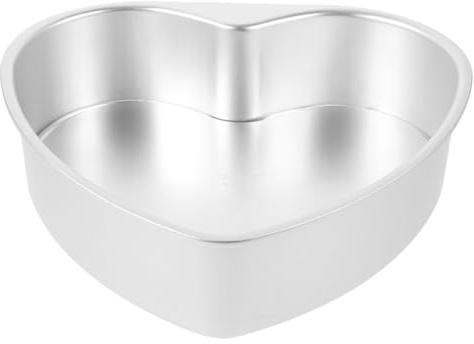 Uonlytech Molde para Pasteles Forma de Corazón 10 Cm Base Desmontable de Metal para Hornear Tartas en Cocina y Repostería, Molde Práctico para Hornear Pasteles en Fiestas y Bodas
