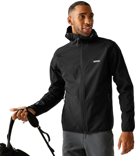 Arec Iii Homme Veste de Marche À Capuche Coupe-Vent Softshell