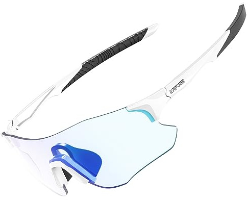 KAPVOE Occhiali da Sole Ciclismo Fotocromatici Uomo Donna Sportivi Trasparenti Bici Mountain Bike MTB Bicicletta