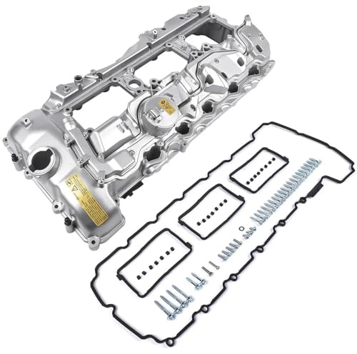 Coperchio Valvola Motore Motore In Alluminio Coperchio Valvola Bulloni E Guarnizione E Guarnizione Per BMW Per 335i 640i 740i X3 X5 X6 XDrive 435i 535i 640i N55 coperchio punterie