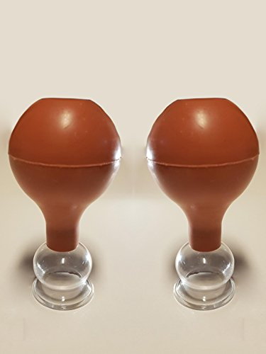 Schröpfglas mit Saugball 2x 3cm