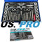 US PRO 2620 40pc Metric Tap and Die Set Alloy Steel Pitch Gauge M3-M12, Blue