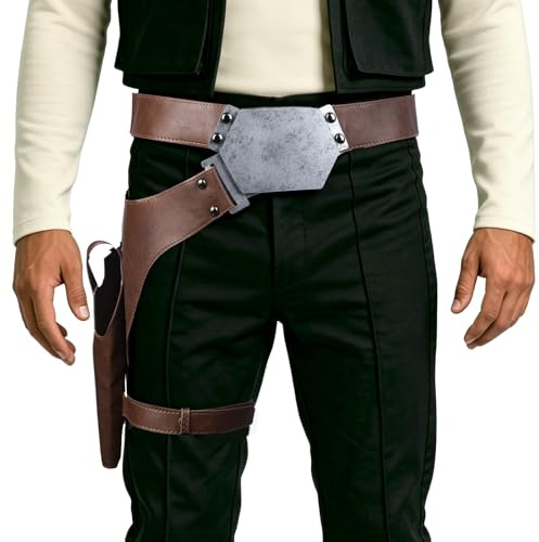 Han Cosplay Belt Holster Pu Leather Costume Accessories Props