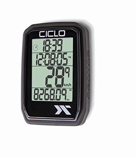 Ciclosport Ciclo PROTOS 205, Computer per Biciclette Unisex-Adult, Nero, normale