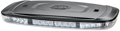 HELLA 2RL 014 565-001 LED-Luz de aviso - Mini Lightbar - 12/24V - Conexión roscada - transparente - amarillo - Cable: 500mm - montaje exterior