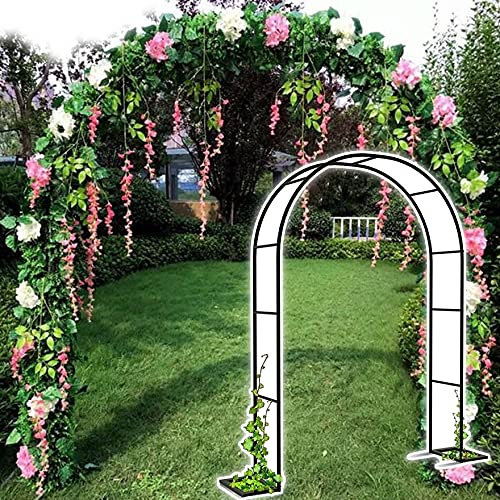 ZYFA Arco de Rosas Trepadoras,Arco de Metal para Rosales y Enredaderas,Arco de Rosas Trepadoras Garden,para jardín Exterior De Fiesta De Arco De Boda