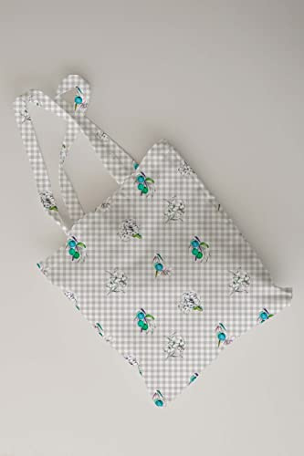 Castilla Textil Lichi 1 Tote de sergé | Anti-taches | Sac en tissu pain | réutilisable | 41 x 45 cm