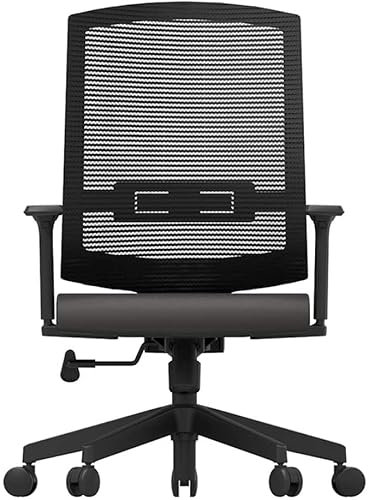 ABGRC Bürostuhl Minimalistischer Bürostuhl，Komfortabler, atmungsaktiver Computerstuhl aus Mesh-Rückenmaterial，Ergonomischer Drehstuhl für schwere Menschen Stress abbauen