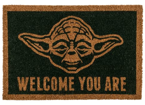 Out of the blue Fußmatte, Star Wars - Yoda, ca. 60 x 40 cm, mit Headercard zum Aufhängen