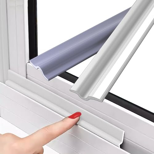 Weiß 3m Dichtungsband für Fenster Türdichtung selbstklebend Zugluftstopper,Schaumstoff Fensterdichtung Türabdichtung Tür Dichtung unten,Dichtband fenster Innen kann auch für Garderobe,Schiebetüren
