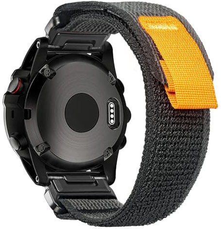 torbollo Bracelet de montre Compatible avec Garmin, tissé Bracelet de sport pour fēnix/Forerunner/Approach/MARQ/quatix/D2 série Bracelet de remplacement robuste pour hommes