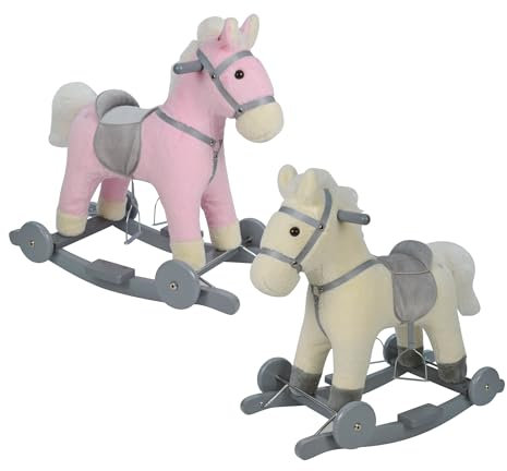 Famosa Softies - Caballito Balancín con Ruedas Y Sonido, Amarillo (Famosa 760023193)