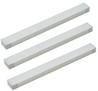 PRIOS 3er Set LED Unterschrankleuchten (Unterbauleuchte) Esbena dimmbar mit Bewegungsmelder (Modern) in Alu (3 flammig,) Wohnzimmerleuchte
