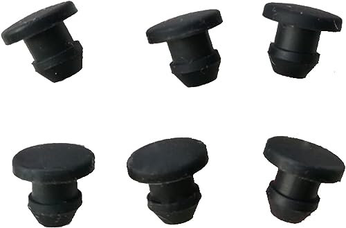 AaAgya Silicone drilling cover cap, 5pcs Black T Type Plug Cover Snap-on Gasket 9mm Black (Color : 8mm) (Color : 4mm)