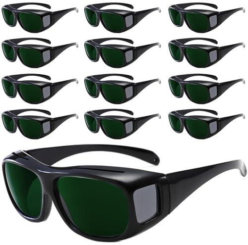 UpaClaire 12 gafas de seguridad envolventes para soldadura de 200 nm-2000 nm, gafas cosméticas láser