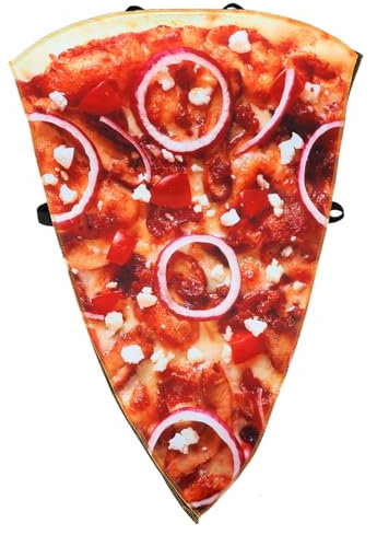 VALICLUD Funny Fake Food Costumes Pizza Dress for Boys and Girls Cosplay Clothing Masquerade Party Favor Lightweight and Comfortable