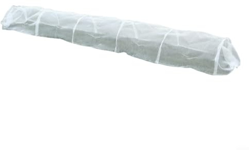 Emiif Tunnel en micromaille pour plantes – Housse de protection contre le gel et les insectes pour légumes (300 x 45 x 45 cm) – Mini serre en polyéthylène (canal de soie blanche)