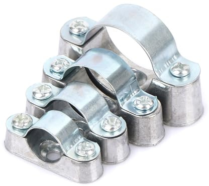 5-teilige verstellbare Rohrschellen mit Schrauben – 16–32 mm Wandhalterungen für Sanitärinstallationen, 25 mm