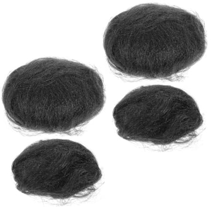 NIYANGLE 4stücke Damen Haarknoten-clips für Unordentliche Duttfrisuren Haarteile aus Synthetik für Hochsteckfrisuren Perücken-accessoires für Mädchen und Damen