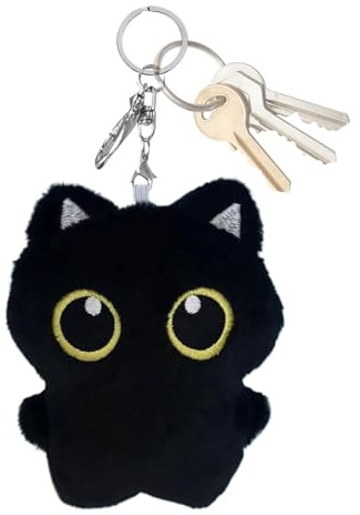 Genérico Bonito Llavero De Gato - Colgante Portátil Para Bolsos | Accesorio Decorativo De Muñeco Suave Para Viajes Niños Niñas Bolso Llaves Coche