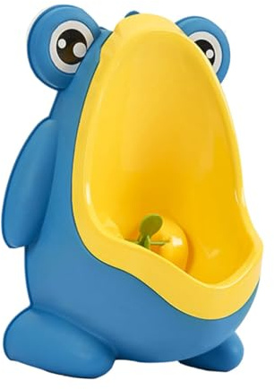 Orinatoio per Bambini a Muro in Pp Blu, Design Cartoon | Bagno Domestico, per Ragazzi, Forma Simpatica, 1 Pezzo, Training Potty Stile Casuale