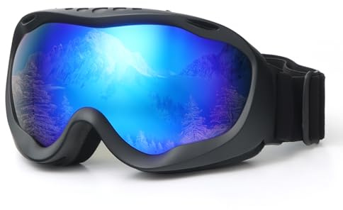 UVTQSSP Skibrille Herren Damen Jugendliche Erwachsene Snowboardbrille Oversize-Schneebrille für vollständigen Augenschutz