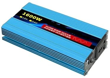 Convertisseur Onduleur Sinusoïdal Pur DC 12 V vers AC 110V 220V Tension 7000W/8000W 60Hz Convertisseur Puissance Transformateur Solaire Voiture avec Affichage LED Onduleur(220V_1600W)