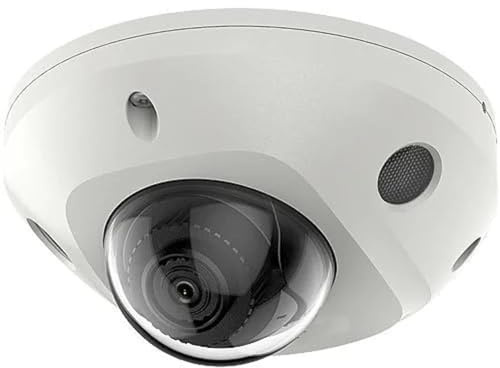 DS-2CD2523G0-IS, 1080P 2MP 4MM Lens MINI POE IP Compact Dome Camera, H.265+ Compression, Day/Night, 120dB True WDR, Support Audio & Alarm, IP66 Standard, IK08, 10M IR Distance, Work with Ⲏіkconnect