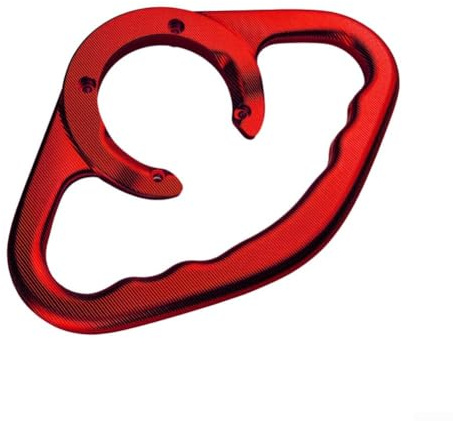 Mango de pasajero para tanque de combustible para motocicletas, construcción de aleación de aluminio CNC que proporciona un apoyo estable y seguro al pasajero en varios modelos (rojo)