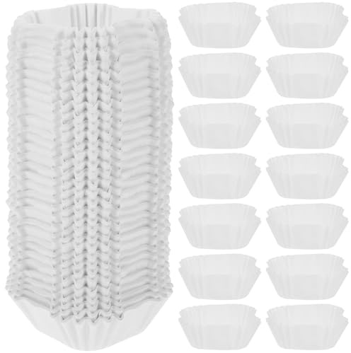 Angoily 1000 Moldes de Papel para Cupcakes Cuadrados Cápsulas para Hornear Magdalenas y Muffins Pequeños Aptos para Contacto Alimentario y Uso Pastelerías Cafeterías y Eventos