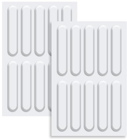 40 Pcs Furniture Bumpers,6.3cm Self-Adhesive Bumper Pads for Furniture,Silicone Clear Door & Cabinet Protectors,Bumpers Pads,for Doors Shelves Drawers Furnitures (20)