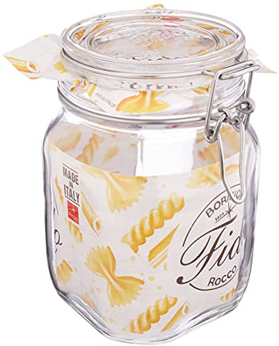 6 Pz Fido Vaso Ermetico Per Conserve 1000 Cc