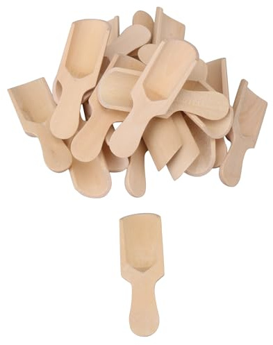 RDEXP 20 pièces cuillères en bois ensemble de cuillères à soupe de sel de sucre pour les outils de cuisine à la maison d'épices