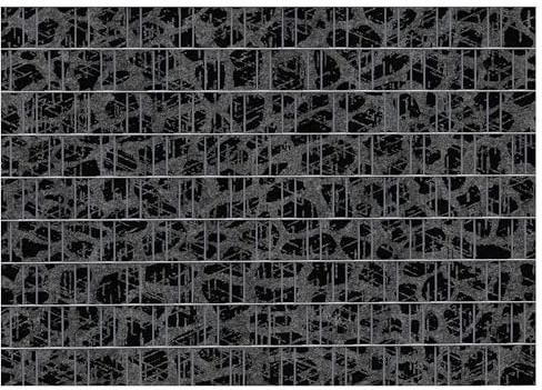 PerfectHD Zaunsichtschutz - Florenz - Motiv: Kroko - Sichtschutz für den Garten - 2,50 x 1,80 x 0,19 m - 9 Streifen