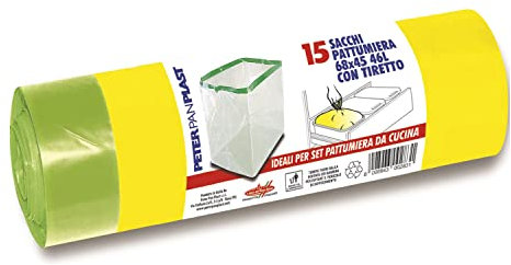 Peterpan Plast Sac C/Tir Trasp 46 l 68 x 45 cm, 15 unidades