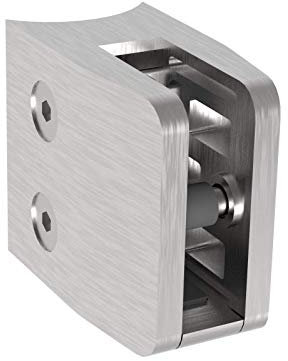Soporte para cristal rectangular, abrazadera de cristal, acero inoxidable, cristal, MOD24, plano, 42,4 (13,52 mm 42,4)