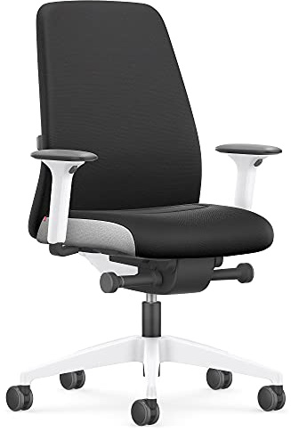 Interstuhl Bürostuhl Every Interior Edition – ergonomischer Schreibtisch- und Gaming-Stuhl – Lordosenstütze für gesünderes Sitzen – vereint gesundes und aktives Sitzen (Schwarz | Weiß)