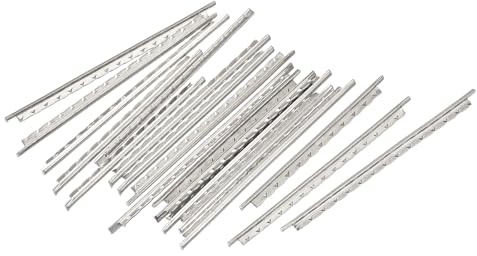 sourcing map Paket von 36 Ukulele Bunddraht Griffbrett 18 Bund Silberton | 1.6mm, für Ersatz