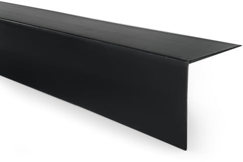 Quest Winkelprofil PVC 20x10 mm selbstklebend - Schwarz, 200 cm | Wandeckenschutz aus robustem PVC, für Küche, Bad, Flur & Büro, schützt Ecken vor Stößen & Abrieb, leicht zuschneidbar