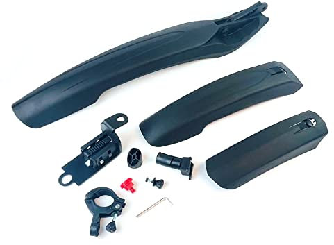 MAXXONI 3 x Teiliges EXTRA BREIT Schutzbleche Spritzschutz Kotflügel Vorder- und Hinterrad Schmutzfänger Schutzblech für Fahrrad