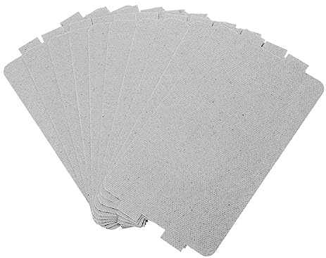 BESTonZON 10 Stück Blatt Anti-Öl-Schallwand Mikrowellen-Blatt Mikrowellen-Icrowave-Ofen-Zubehör Glimmerplatten-Blätter -Zubehör Wellenform-Führungs