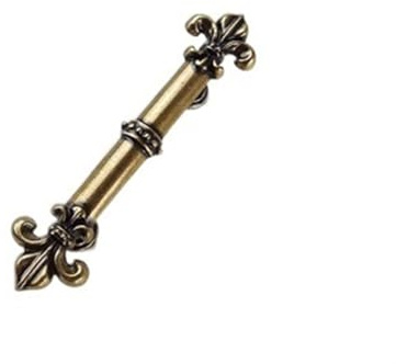 KüChengriffe Bronze Möbelbeschläge Griffe Küchenschränke Schiebetür Runde Knöpfe Schublade Kleiderschrank Schrank Push-Pull-Griff Griffe FüR SchranktüRen (Color : 115mm)