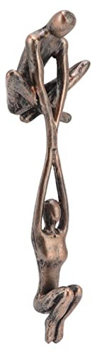ANKROYU Figura De Hombre Levantando A Mujer, Adorno de Escultura de imitación de Bronce de Material de Resina, decoración de Pareja de Bailarinas para Regalo de Oficina Sala de Estar y Dormitorio
