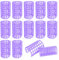 Confezione da 12 Bigodini, Bigodini in Plastica, Set di Bigodini, Bigodini Adesivi, Autoadesivi, Riccioli Grandi da 36 mm, Bigodini per Capelli Lunghi, Medi, Piccoli, Salone da Barbiere (Viola)