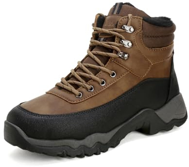 Sowdus Bottes de Hiver Homme Classiques Impermeable Chaude, Bottes de Neige Doublure Fourrure Antiderapante, Bottines Fourrée Confort ÉPais Coton Léger