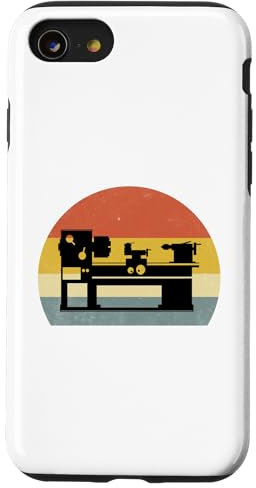 Coque pour iPhone SE (2020) / 7 / 8 Tour de soleil rétro pour le travail du bois
