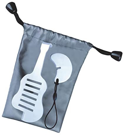 UKCOCO 1ensemble Verrou De Sécurité Portable Inoxydable Pour Porte Intérieure Système De Facile à Installer Pour Maison Voyages Avec Design Forme De Guitare